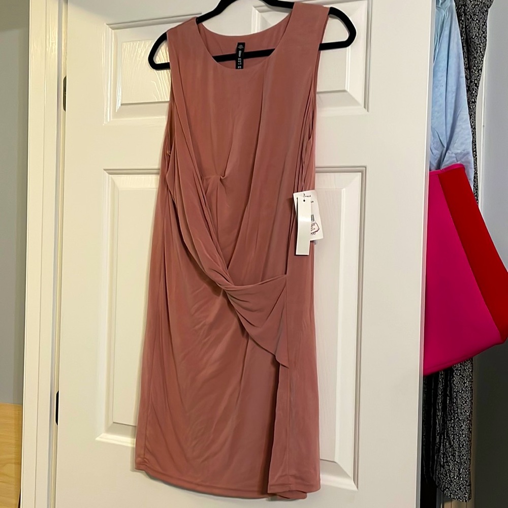 Design Lab apricot/blush mini dress